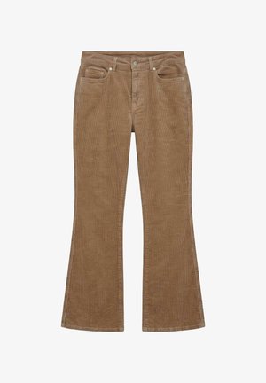 Vero Moda, HIGH WAIST JEANS VMSIGA FLARED - Pantalon classique - silver mink