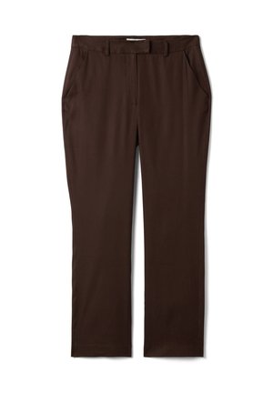 Stefanel, SLIM FIT TROUSERS. - Stoffhose - dark brown