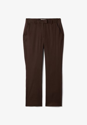 Stefanel, SLIM FIT TROUSERS. - Stoffhose - dark brown