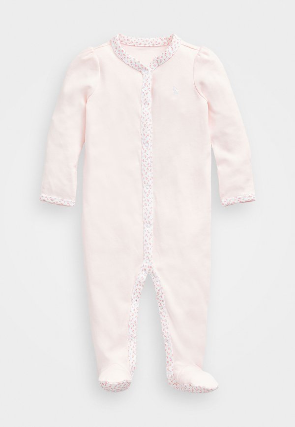 FLORAL TRIM FOOTED COVERALL - Jumpsuit