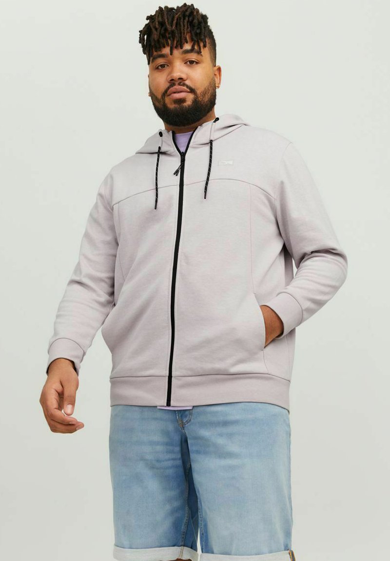 Jack & Jones PLUS SIZE REISSVERSCHLUSS Sweatjacke violet ice/flieder Zalando.at