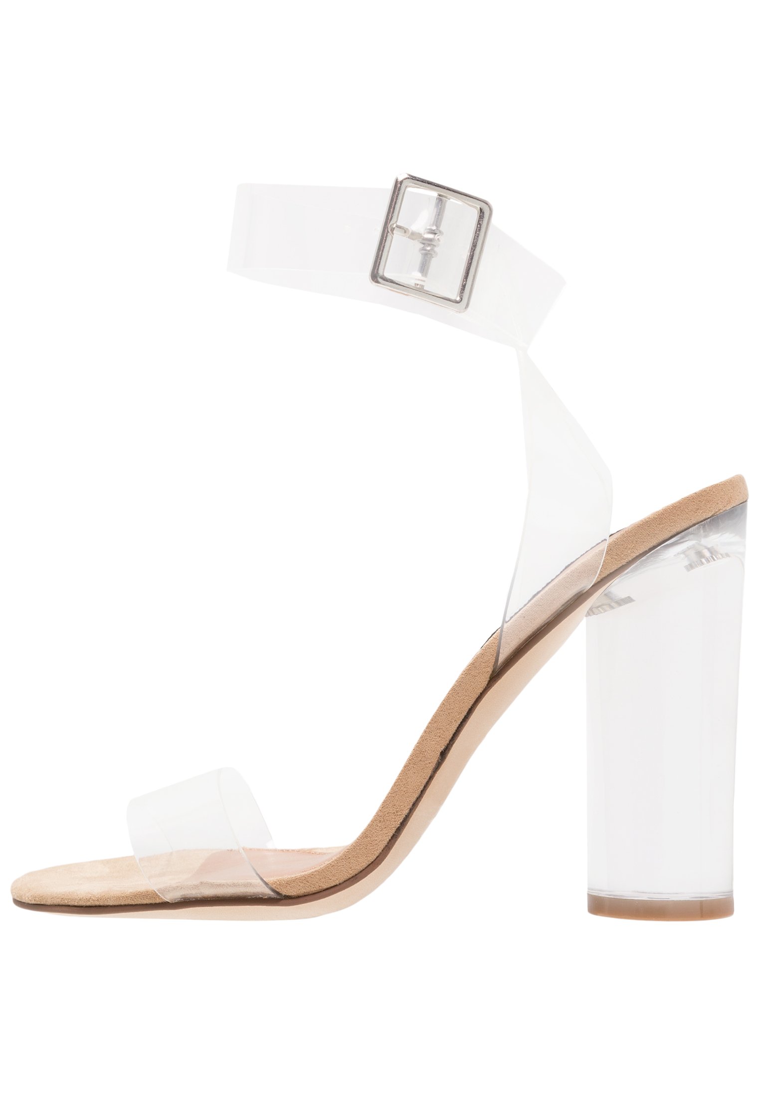 Steve Madden CLEARER - Sandali con tacco - clear/color carne - Zalando.it