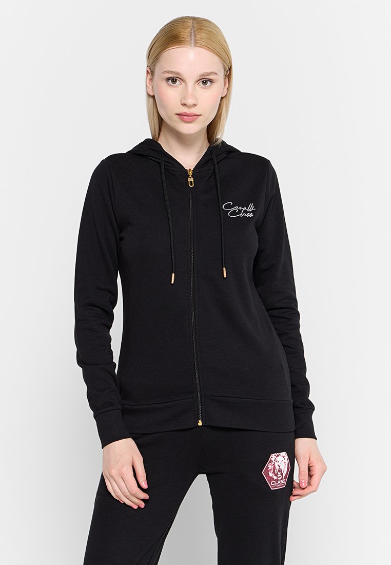 Cavalli Class Sweater met rits zwart