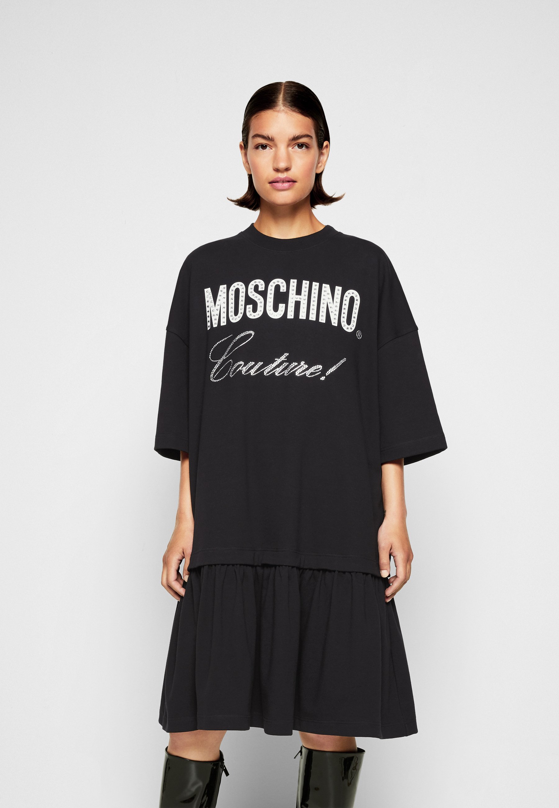 MOSCHINO UNITARD - Vestito di maglina - black/nero - Zalando.it