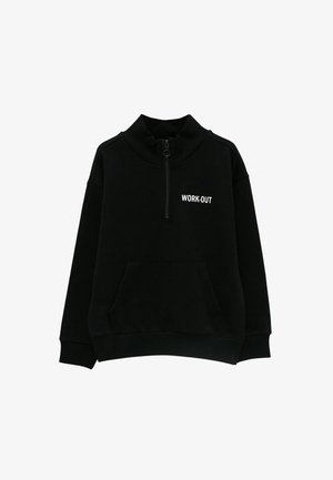 LETTER PRINTED LONG SLEEVE - Sweatshirt - black