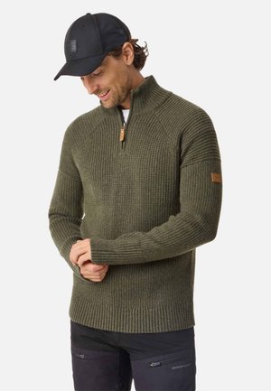 NORDKAP HALFZIP - Jumper - olive melange