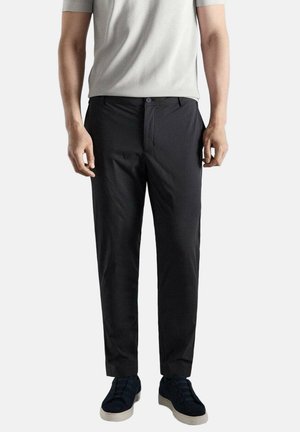 Pantalones chinos - mottled dark grey