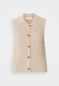 VEST SLEEVELESS ROUND NECK - Väst - chalky mauve melange
