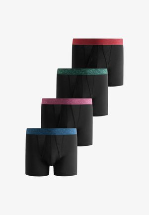 Next, 4 PACK - Trunks - black pattern waistband