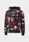 Kapucnis pulóver - black/varsity red