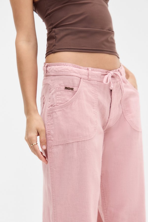 BDG 5 POCKET LINEN MIX PANTS - Trousers3