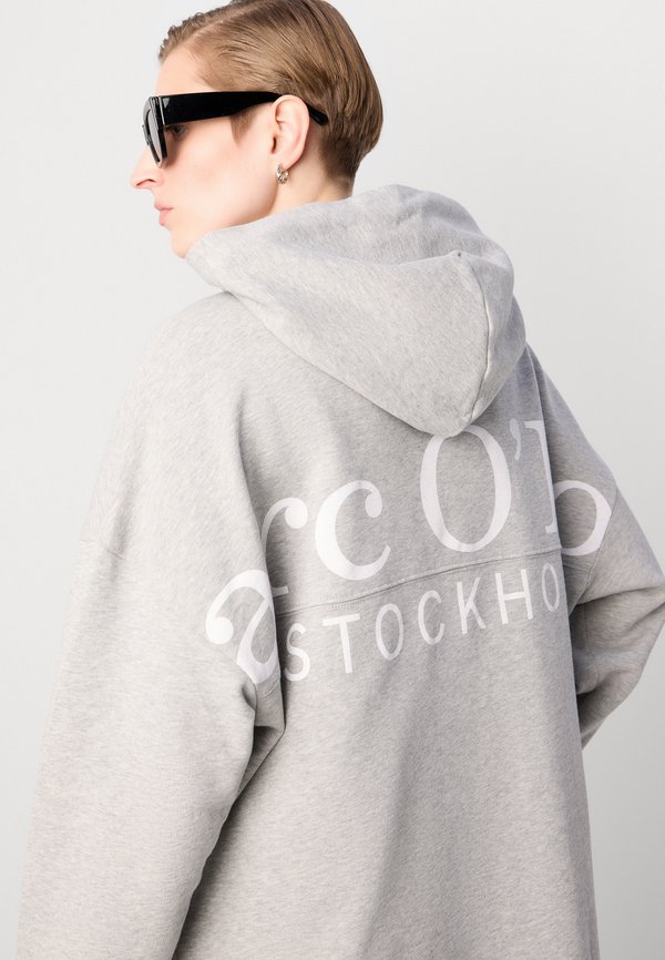 HOODIE CAPE STYLE RELAXED FIT - Sweatshirt - mid stone melange4