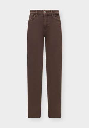 Noisy May, Straight fit NMYOLANDA - Straight leg jeans - chocolate brown