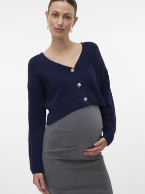MLSVALA LIA SHORT CARDIGAN  - Ζακέτα - navy blazer/black melange