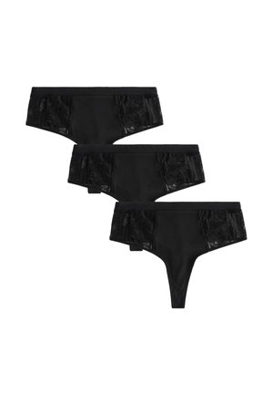 Next HIGH WAISTED FIT - 3 PACK - String - black