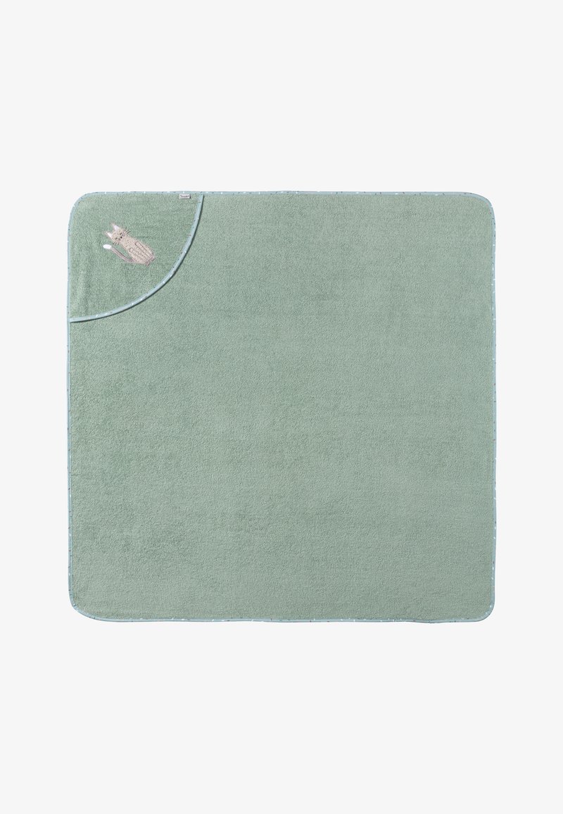 Sterntaler Bath towel - dunkelgrün meliert