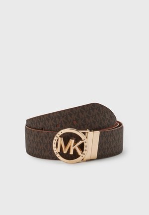 REVERSIBLE BELT - Gürtel - brown/gold