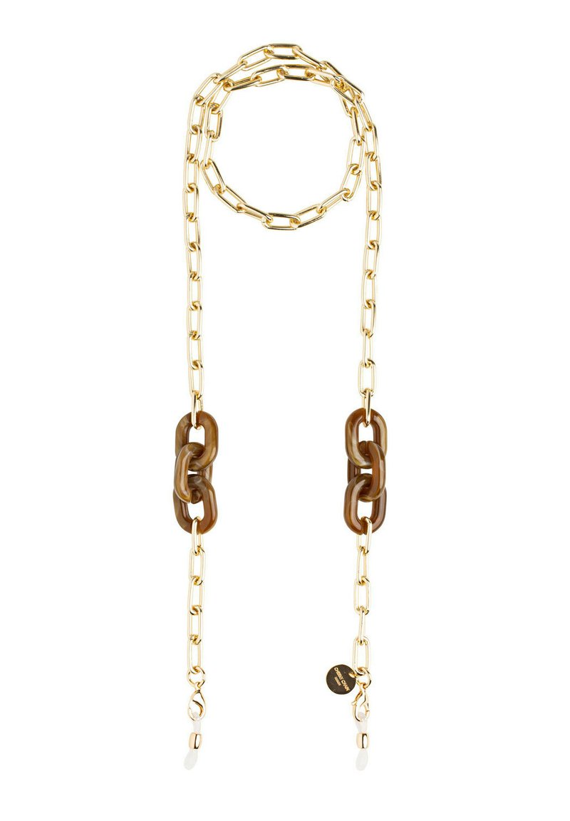 Cheeky Chain Munich CLARA Necklace tiger eye gold/mottled brown Zalando.de