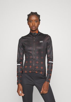 GORE® WEAR PROGRESS THERMO WOMENS - Training jacket - black/fireball