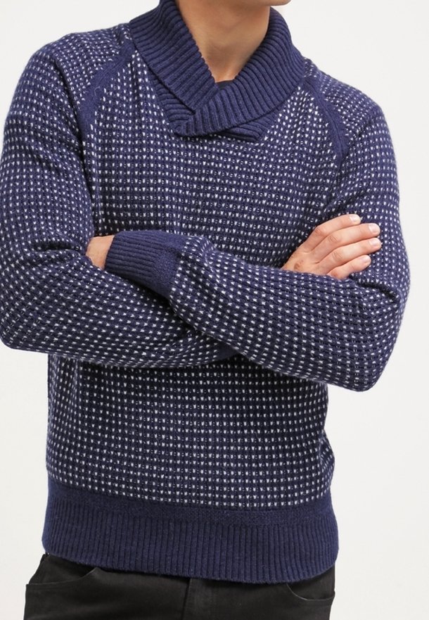 KIOMI Stickad tröja - dark blue