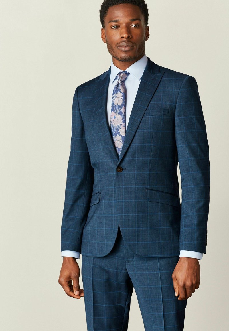 Herren Komplettanzüge | Next WINDOWPANE CHECK Anzugsakko bright blue/blau - AN05691 Herren Komplettanzüge | Next WINDOWPANE CHECK Anzugsakko bright blue/blau - AN05691