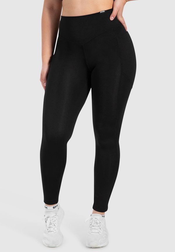 LEGGINGS WITH POCKET YOGA PILATES LETICIA - Tights - schwarz