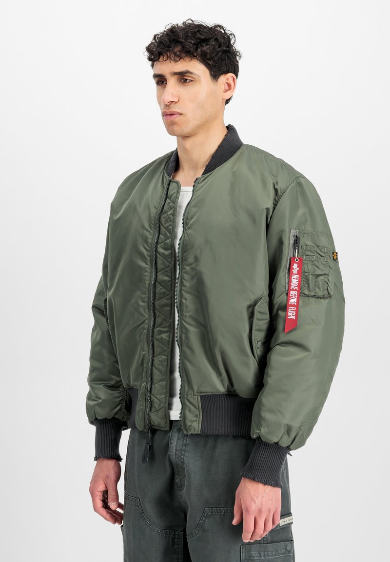 Veste Coupe-vent Vintage Style Bombardier - Taille S, Couleur Bleu, Matière Nylon