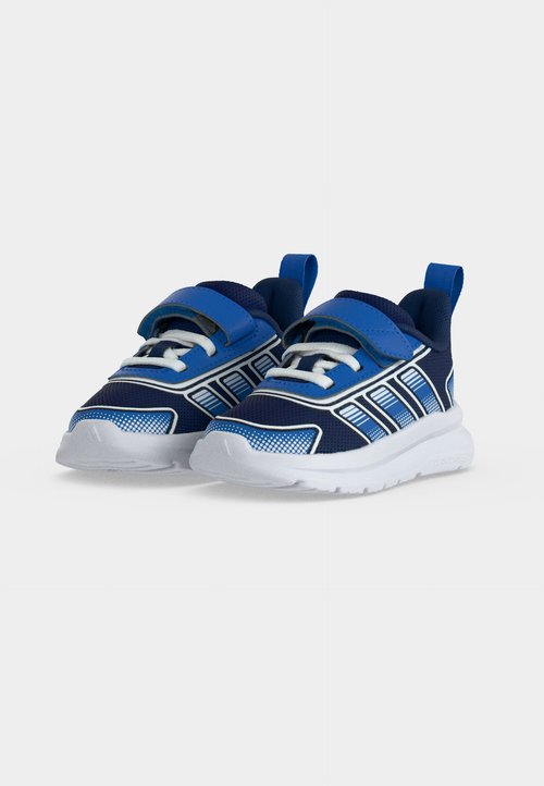 adidas TENSAUR RUN 4.0 UNISEX - Road running shoes - dark blue/bright royal/footwear white — photo 3