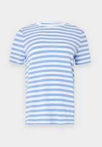 PCRIA TEE STRIPES - T-shirt imprimé - bright white
