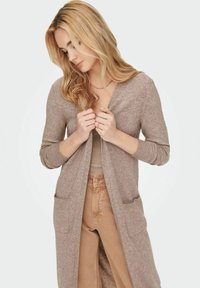 ONLY ONLLESLY OPEN LONG CARDIGAN  - Cardigan - beige
