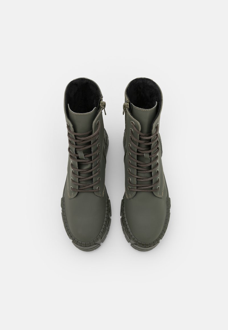 Damen Ankle Boots | Steve Madden FROUZY Plateaustiefelette dark khaki rain/khaki - KU92549 Damen Ankle Boots | Steve Madden FROUZY Plateaustiefelette dark khaki rain/khaki - KU92549