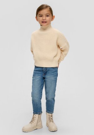 s.Oliver MIT TURTLENECK - Jumper - helles sand