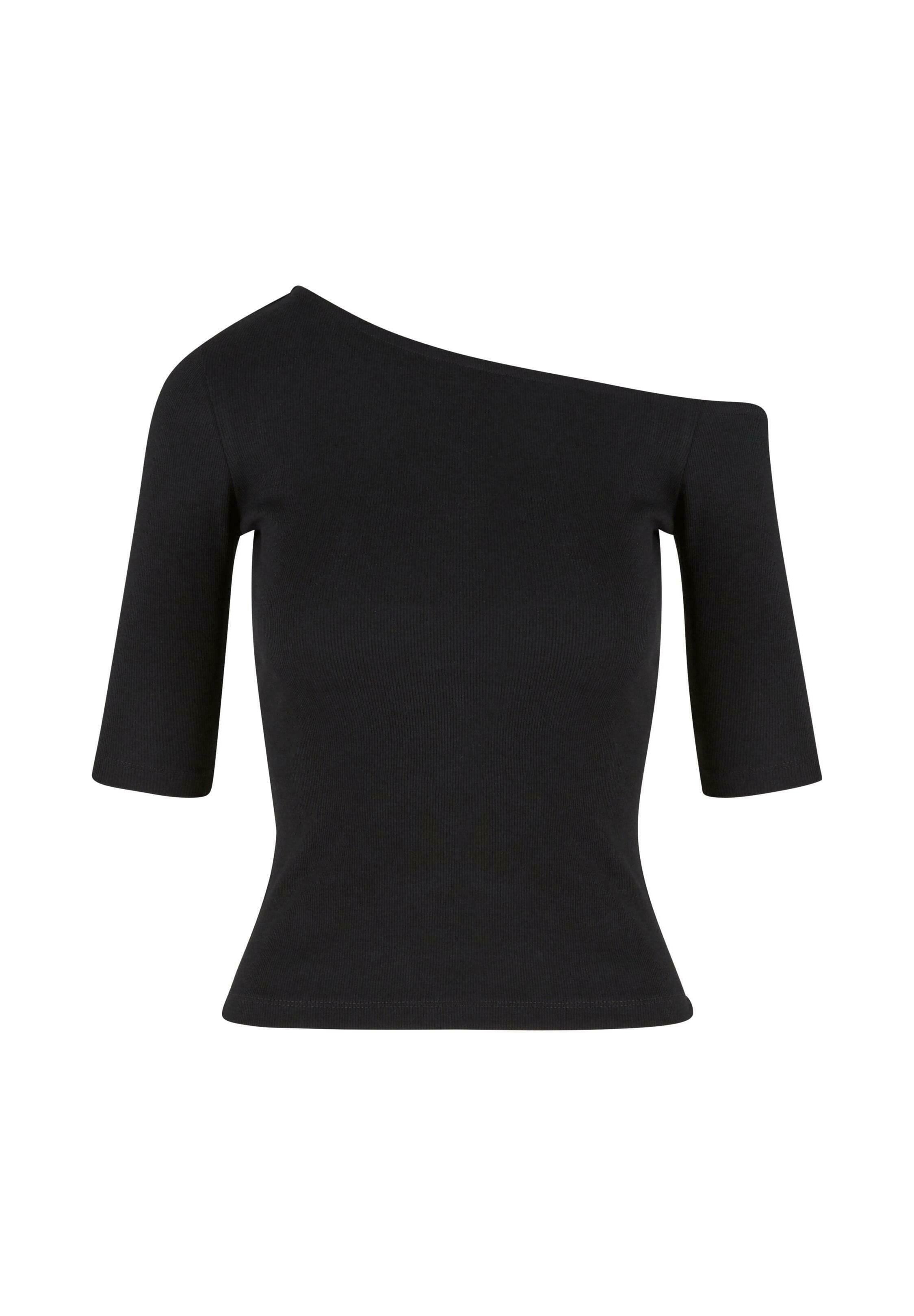 Urban Classics ASYMMETRIC - T-Shirt print - black/schwarz - Zalando