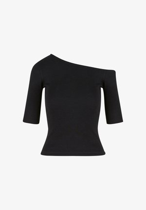 Urban Classics, ASYMMETRIC - Tricou cu imprimeu - black