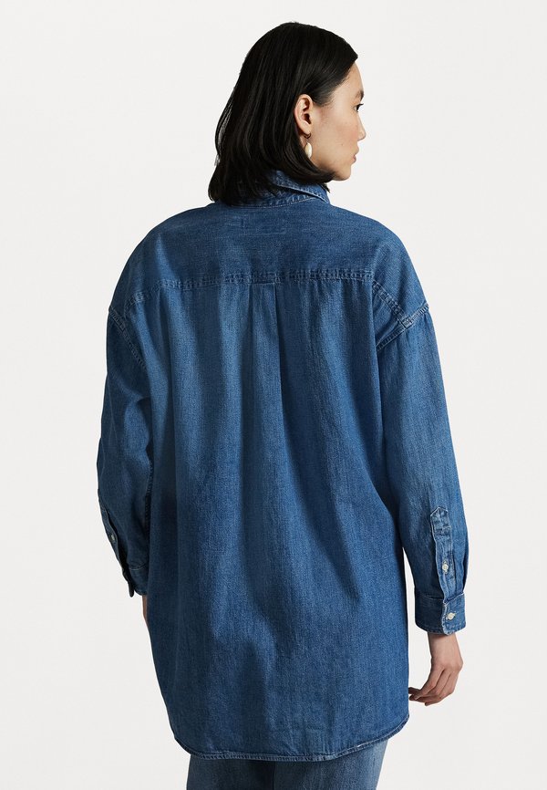 OVERSIZE DENIM SHIRT - Button-down blouse - golfito wash4