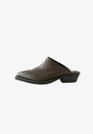 Next, Mules - brown