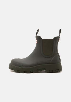 Hunter ORIGINAL ELASTIC CHELSEA BOOT UNISEX - Regenlaarzen - dark olive