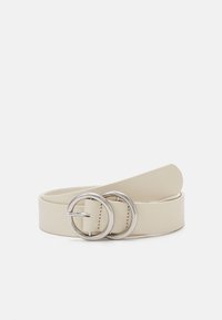 Zign - LEATHER - Gürtel - off-white/silver-coloured Thumbnail-Bild 1