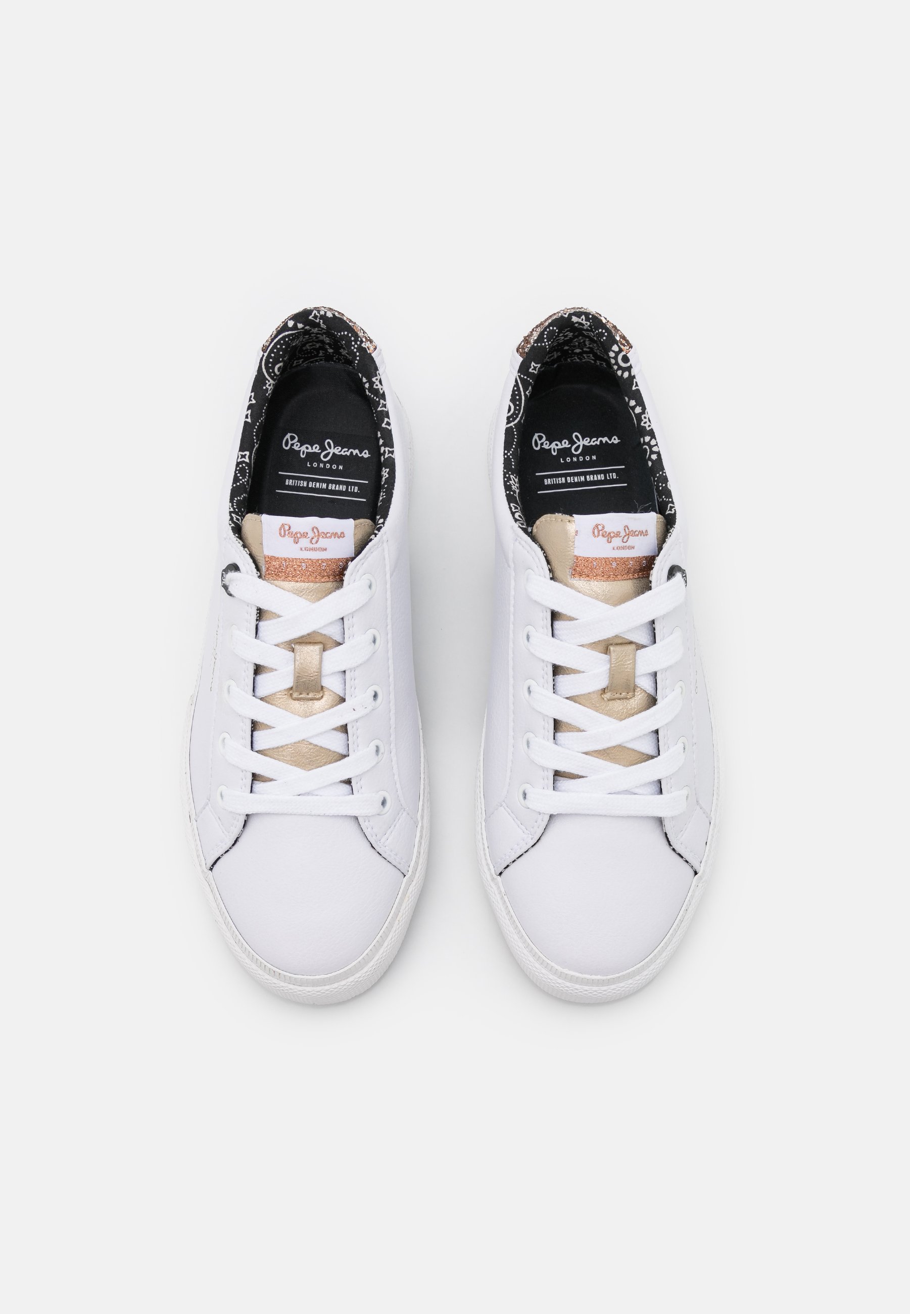 Pepe Jeans KENTON PLAIN - Sportbačiai - white/balta - Zalando.lt