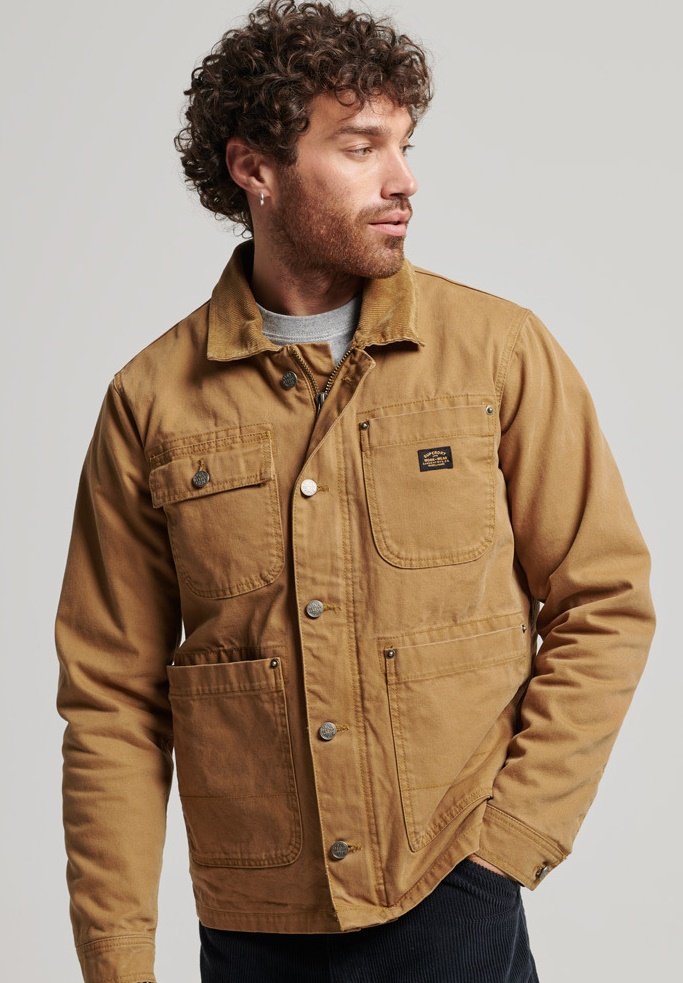 Superdry WORKWEAR RANCH Denim jacket denim co tobacco/brown
