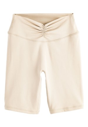Self., REGULAR FIT - CYCLING SHORTS WITH RUCHED WAIST . - Shorts - ecru