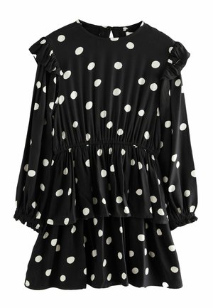Kasdienė suknelė - black white spot