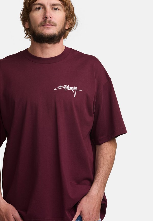 TRUCKER - Print T-shirt - plum3