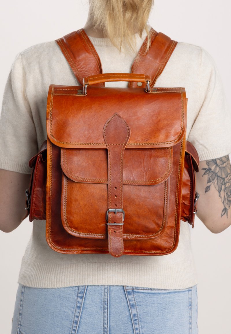 Gusti Leder - ELEANOR - Rucksack - brown, Enlarge