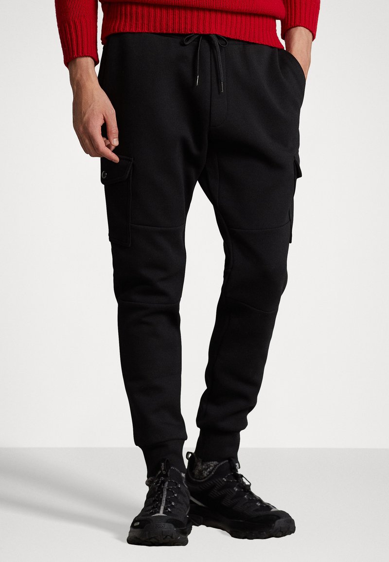 Polo Ralph Lauren DOUBLEKNIT CARGO JOGGER Trainingsbroek black/zwart Zalando.nl