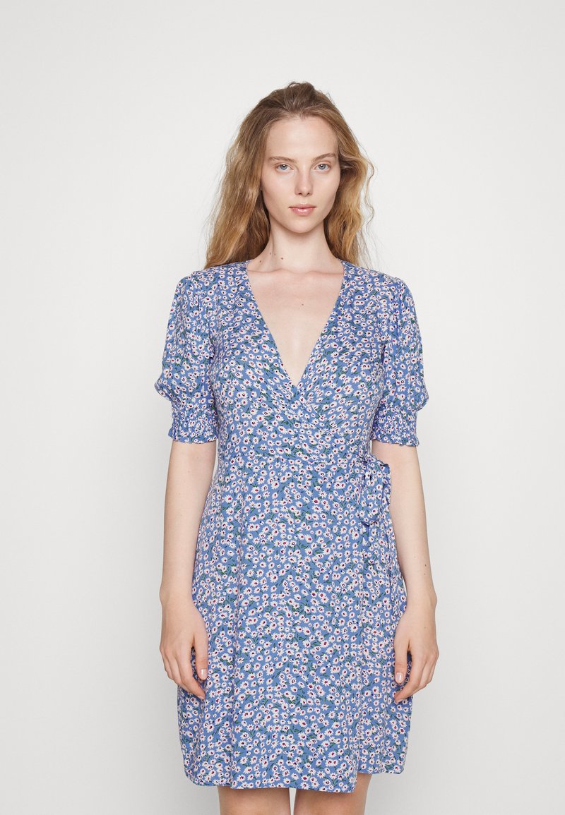 Pcnya Slip Ankle Dress Cashmere Blue Aop Flower