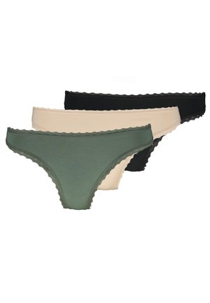 IRIS 3PP THONG - Stringit - nude/green/black