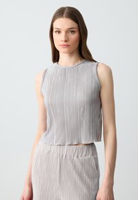 SLIM FIT DUSTY - Blouse - silver coloured