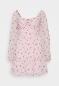 Lace-Up Back Dress - Kjole - pink