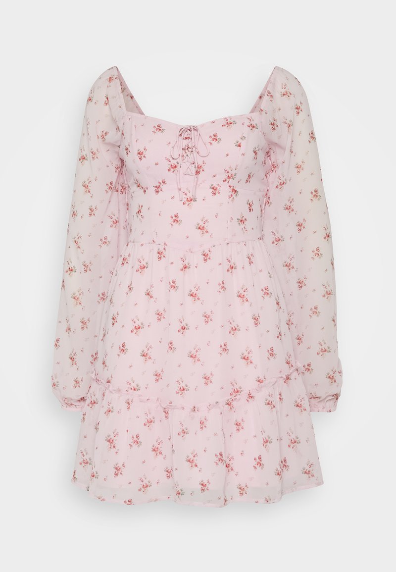 Hollister Co. Lace-Up Back Dress - Freizeitkleid - pink/pink - Zalando.ch